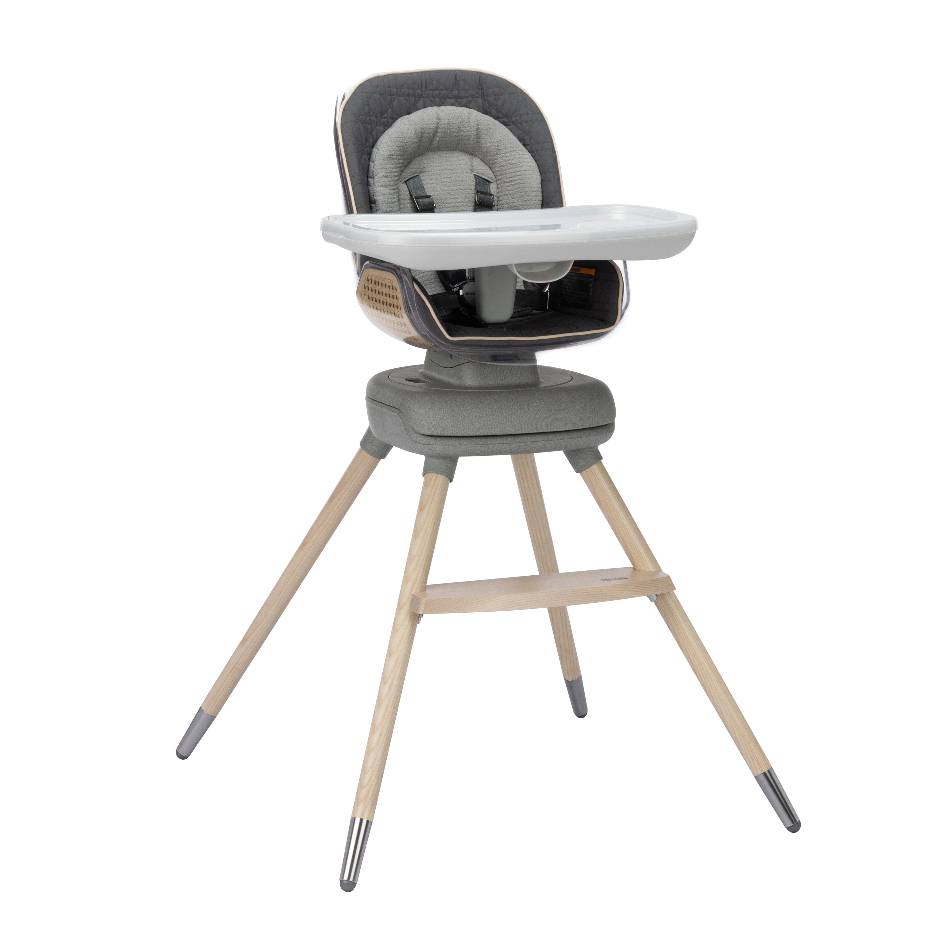 Maxi Cosi Kiskadee 360 Rotating High Chair - Kindred Collection | Adjustable Baby Feeding Chair with 5-Point Harness | Perfect for Dining, Weaning & Playtime