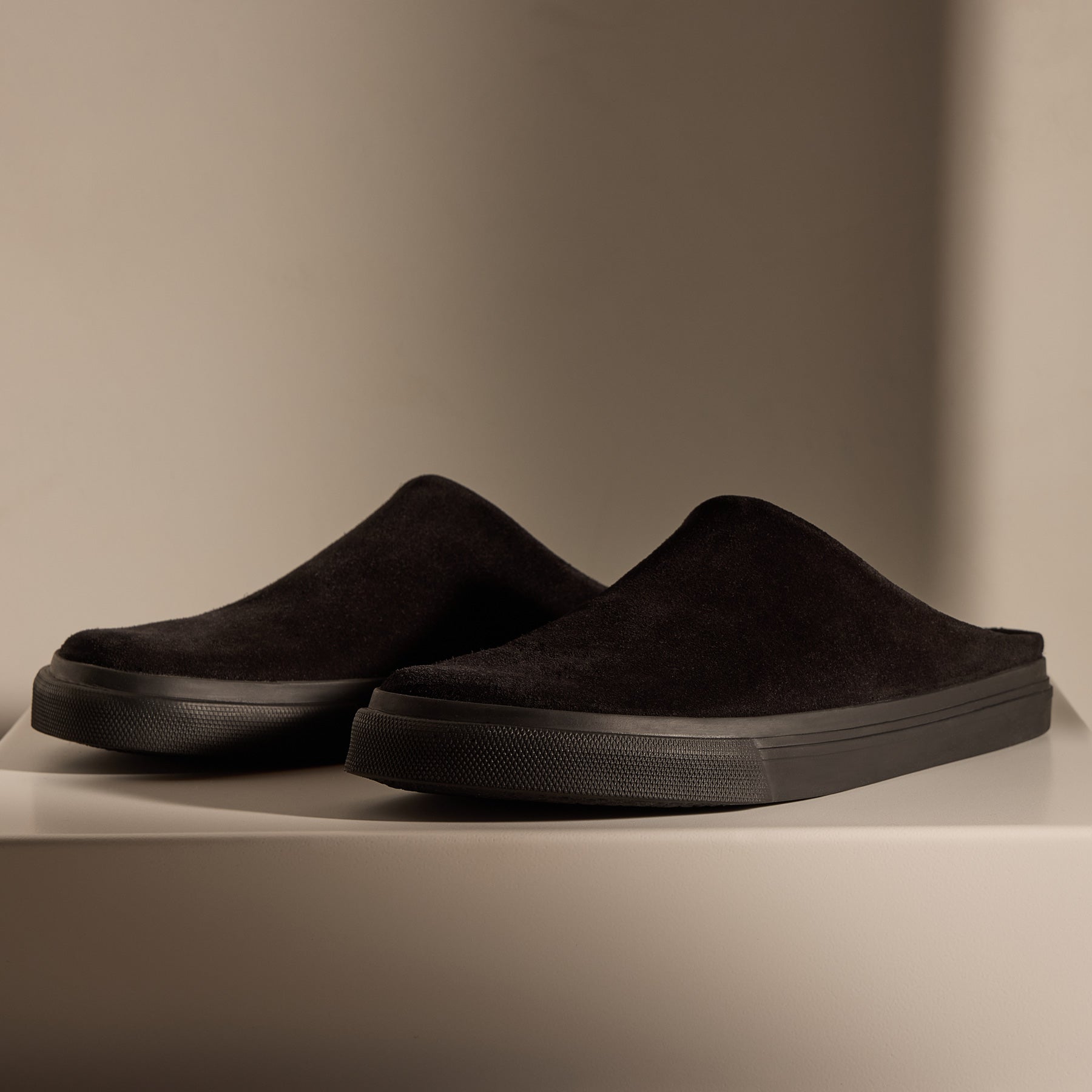 Men's Black Suede Clogs - Comfortable House Slippers for Indoor & Outdoor Wear - Perfect for Home, Garden, and Casual Outings