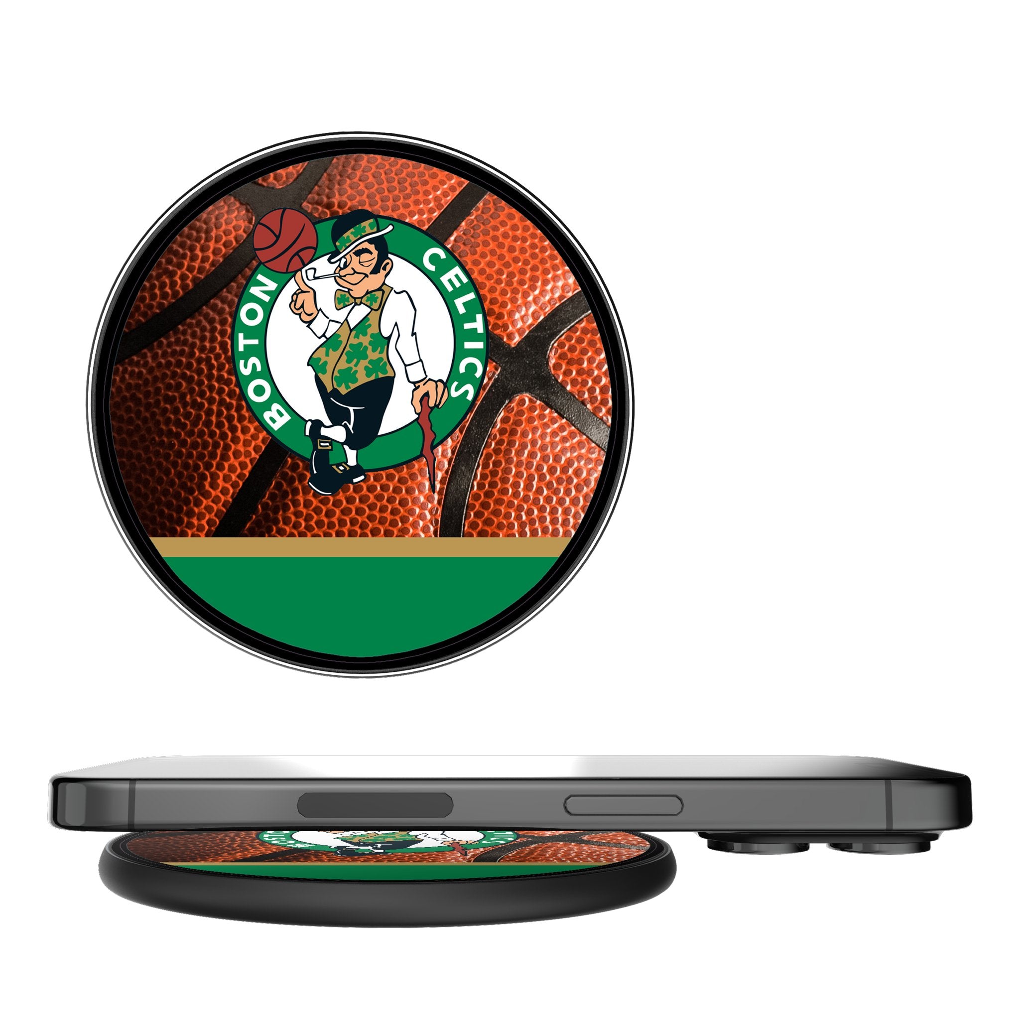 Boston Celtics NBA 15W Fast Wireless Charger - Compatible with iPhone & Android - Perfect for Home, Office & Game Night Accessories