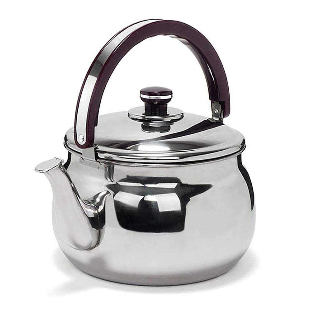 Premium Stainless Steel Whistling Tea Kettle - 6 Quart Stovetop Teapot for Gas & Electric Stoves - Perfect for Boiling Water, Brewing Tea, and Coffee Making in Home Kitchen