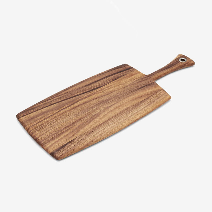 Fox Run Rectangular Provencale Paddle Board - Premium Wooden Cutting Board for Kitchen, Charcuterie & Cheese Serving - Perfect for Home Cooking, Entertaining & Gourmet Food Presentation