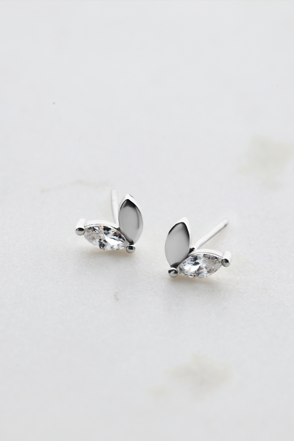 925 Sterling Silver Sienna Stud Earrings for Women - Minimalist Elegant Jewelry for Everyday Wear, Parties & Gifts