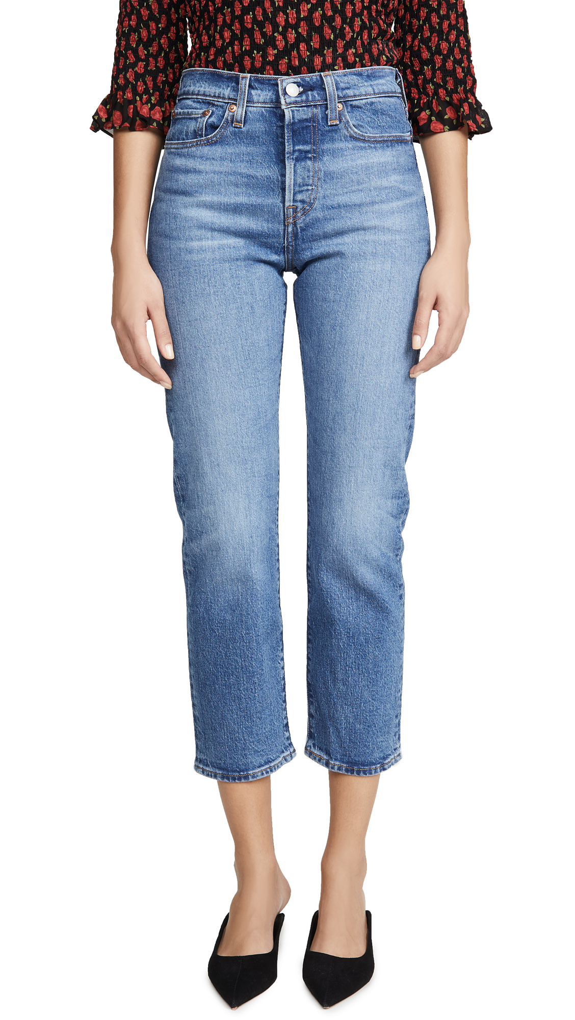 Levi's Women's Wedgie Icon Fit High Waist Jeans - Vintage Denim Pants for Casual Wear, Date Night & Everyday Outfits
