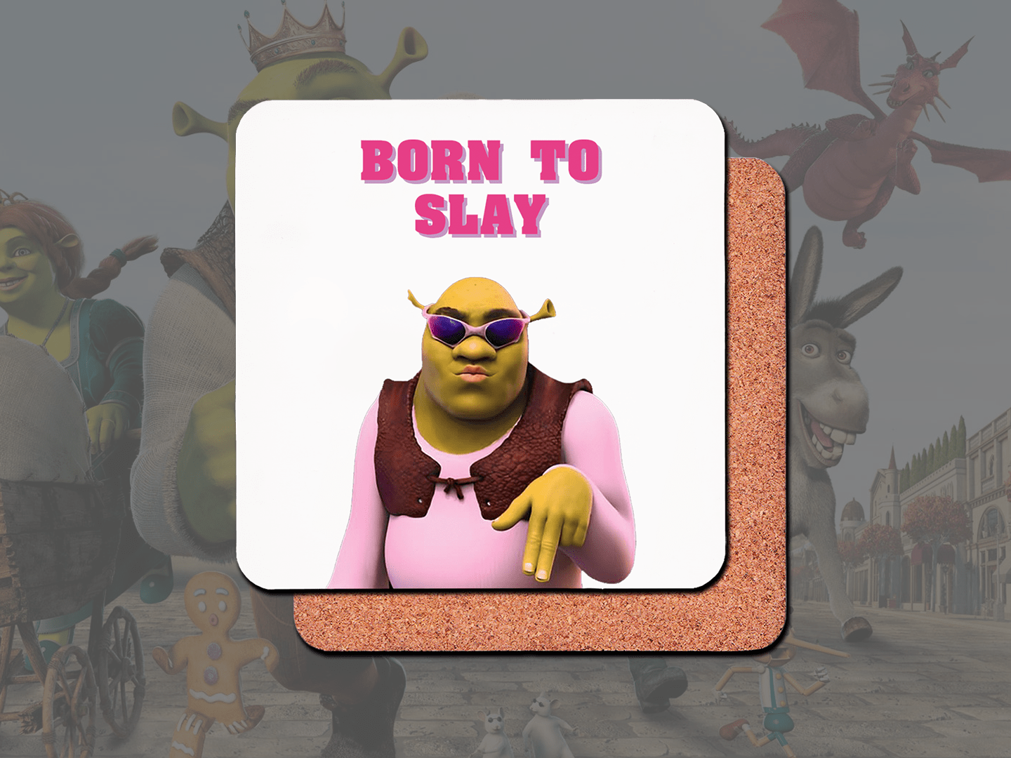 Shrek: Born To Slay Coffee Mug - Funny Novelty Gift for Fans - Perfect for Home, Office & Gamer Use