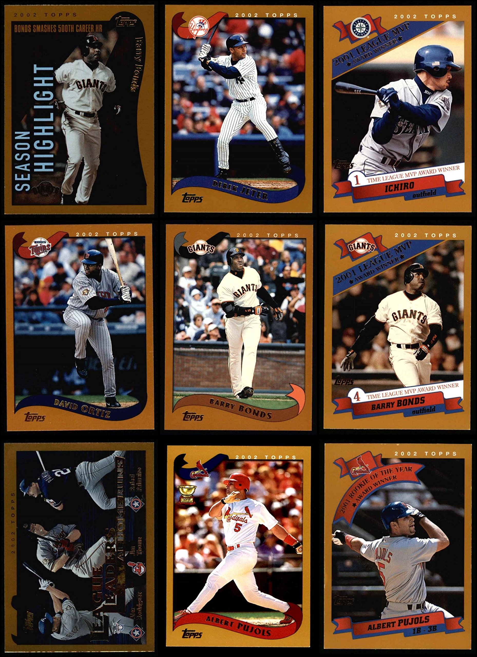 2002 Topps Baseball Complete Set - 719 Cards in NRMT to Mint Condition | Collectible Trading Cards for Sports Fans & Memorabilia Enthusiasts