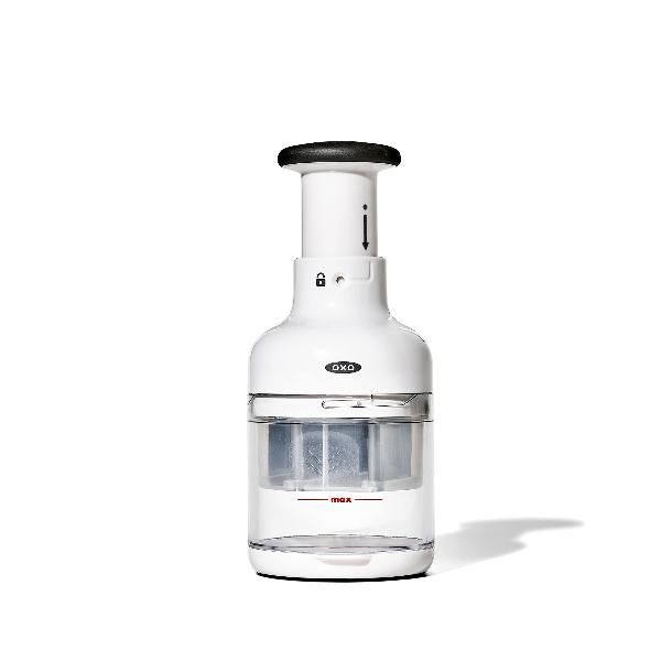OXO Good Grips 3-Cup Vegetable Chopper - Food Processor for Onions, Peppers & Nuts - Perfect for Meal Prep, Salads & Salsa - Easy Clean Kitchen Gadget