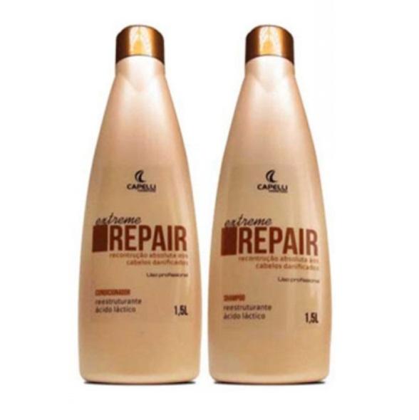 Absolute Repair Hair Reconstruction Lactic Acid Restore Kit - 2x1.5L for Damaged Hair Treatment | Deep Conditioning & Hair Repair Solution for Dry, Brittle Hair | Perfect for Salon-Quality Hair Care at Home