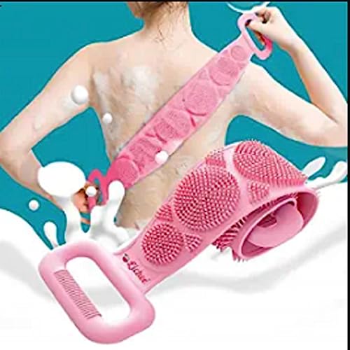 Premium Silicone Bath & Body Scrub Belt - Exfoliating Back Scrubber with Soft Bristles for Shower, Gentle Massage & Skin Renewal for Men & Women - Perfect for Spa Days & Deep Cleansing Routines