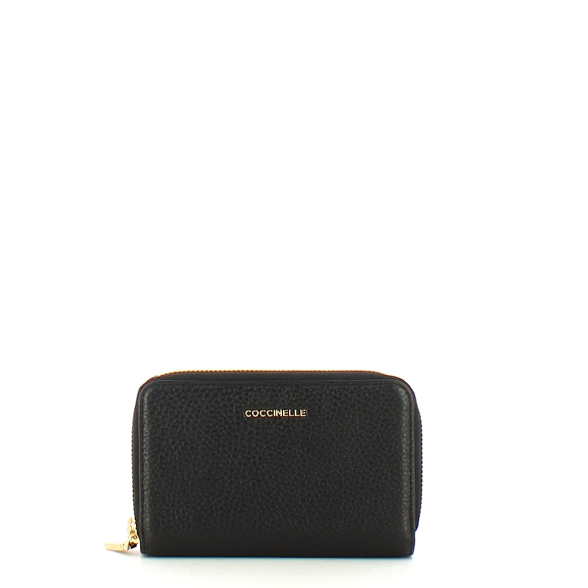 Coccinelle Medium Metallic Soft Double Zip Around Wallet in Noir - MW511B301 - Perfect for Everyday Use & Travel Accessories
