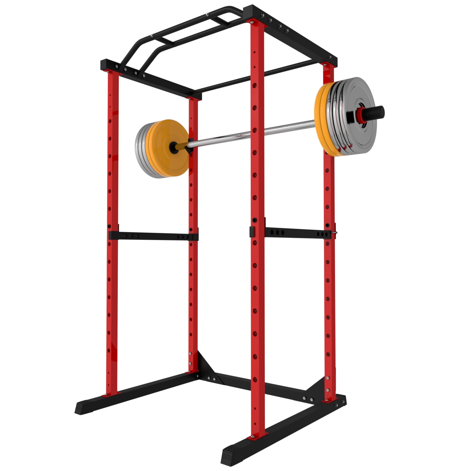Heavy Duty Power Cage 1200 LBS Capacity - Multifunctional Power Rack for Home Gym (81.6