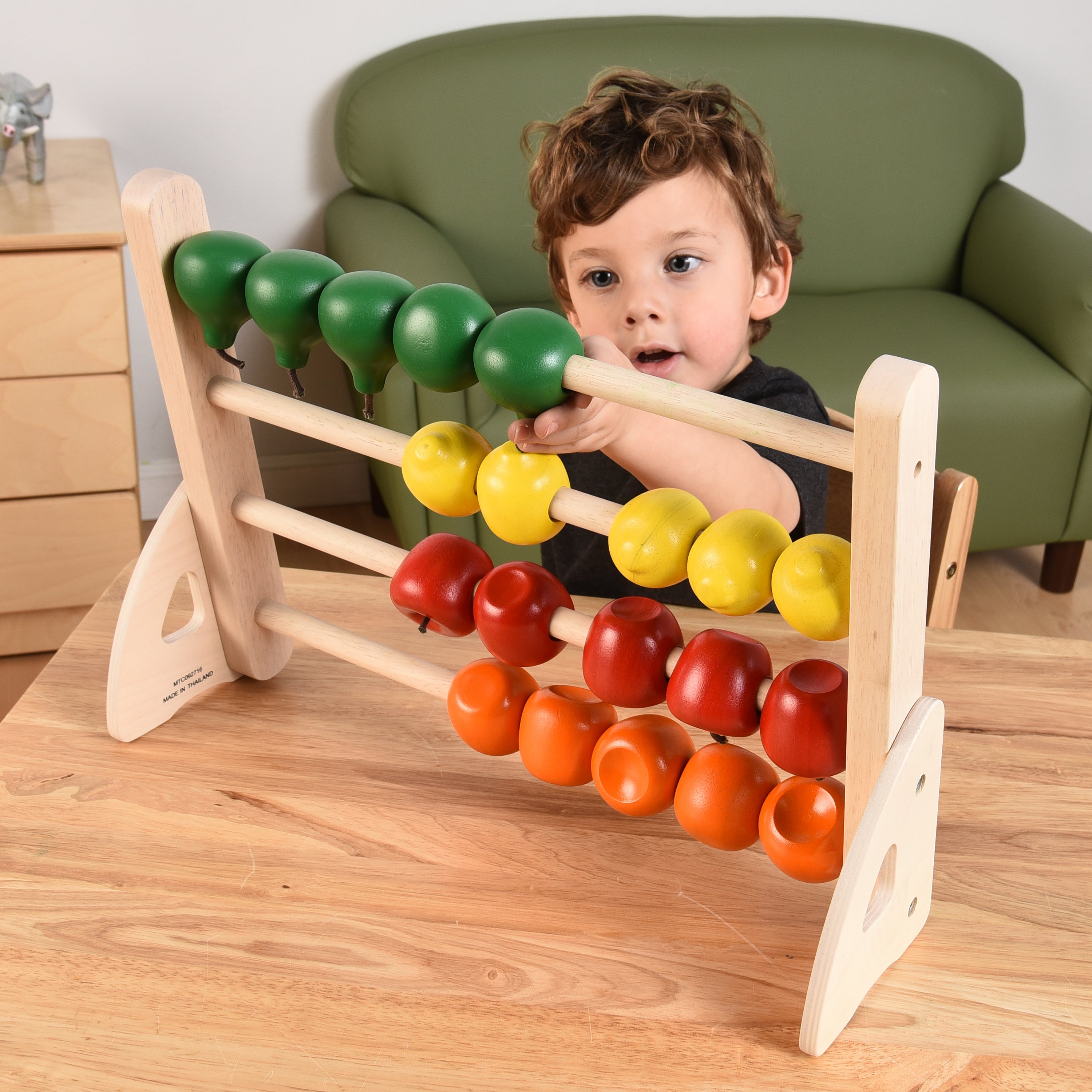 Premium Wooden Counting Abacus for Kids - Educational Math Learning Toy for Toddlers & Preschoolers - Perfect for Home, Classroom, and Montessori Learning Activities