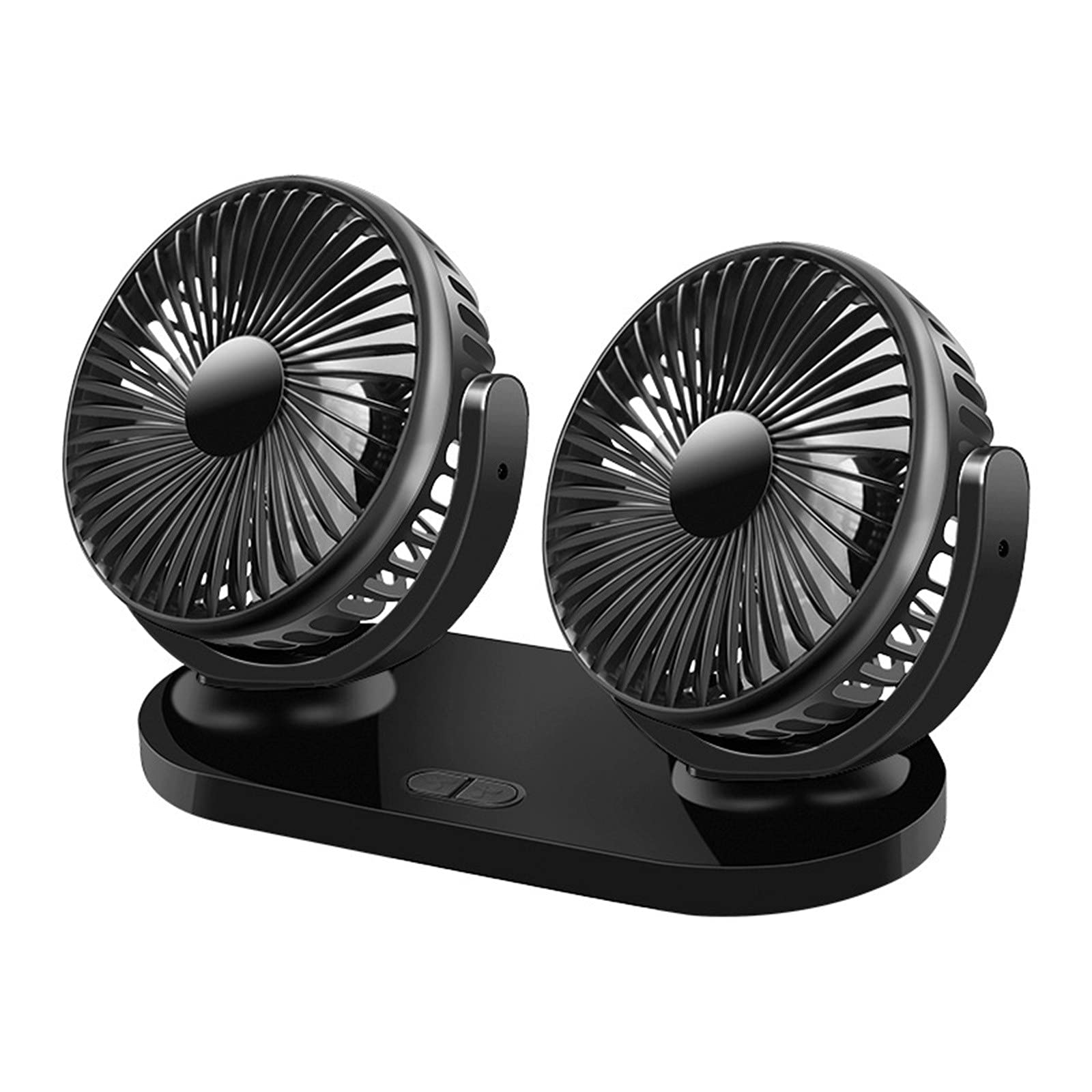 12V USB Car Fan with 360° Swivel for Cooling & Airflow