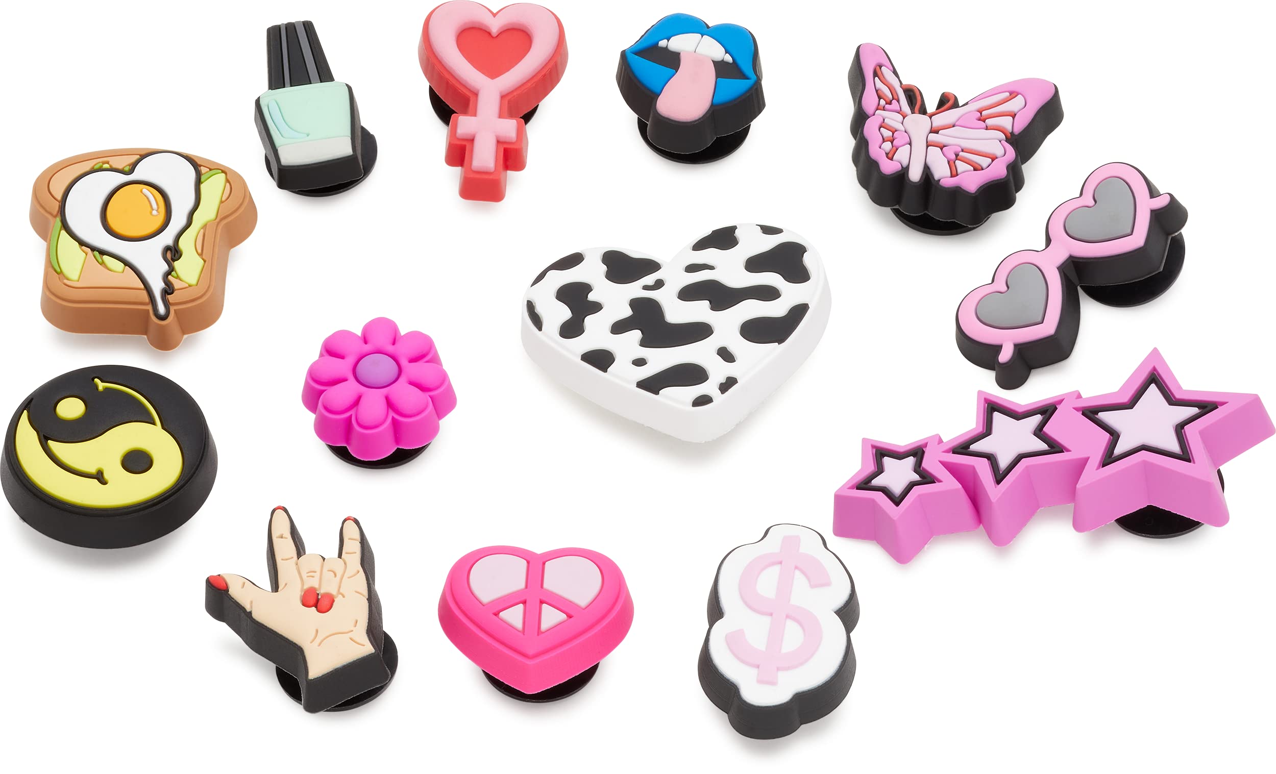 Crocs Jibbitz 5-Pack Trendy Shoe Charms for Crocs Shoes - Fun & Cute Decorative Accessories for Kids & Adults | Perfect for Customizing Clogs, Sandals & Gifts