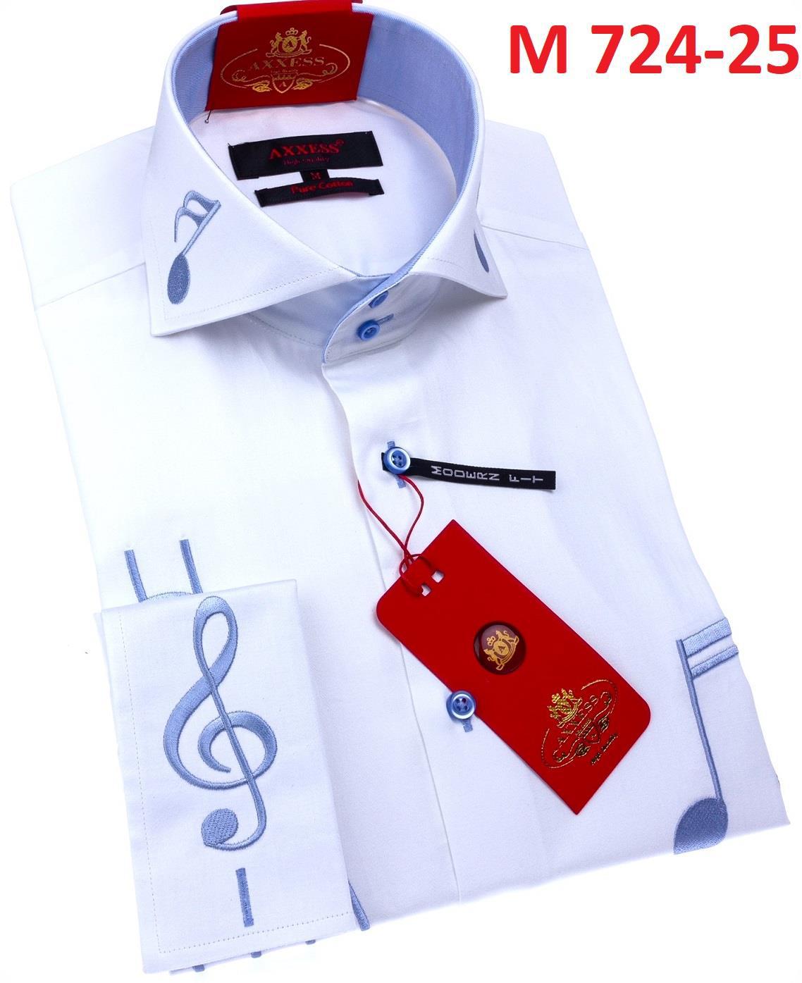 Axxess Modern Fit Shirt 724 25 - Premium Comfort Stretch Dress Shirt for Men | Business Casual & Office Wear