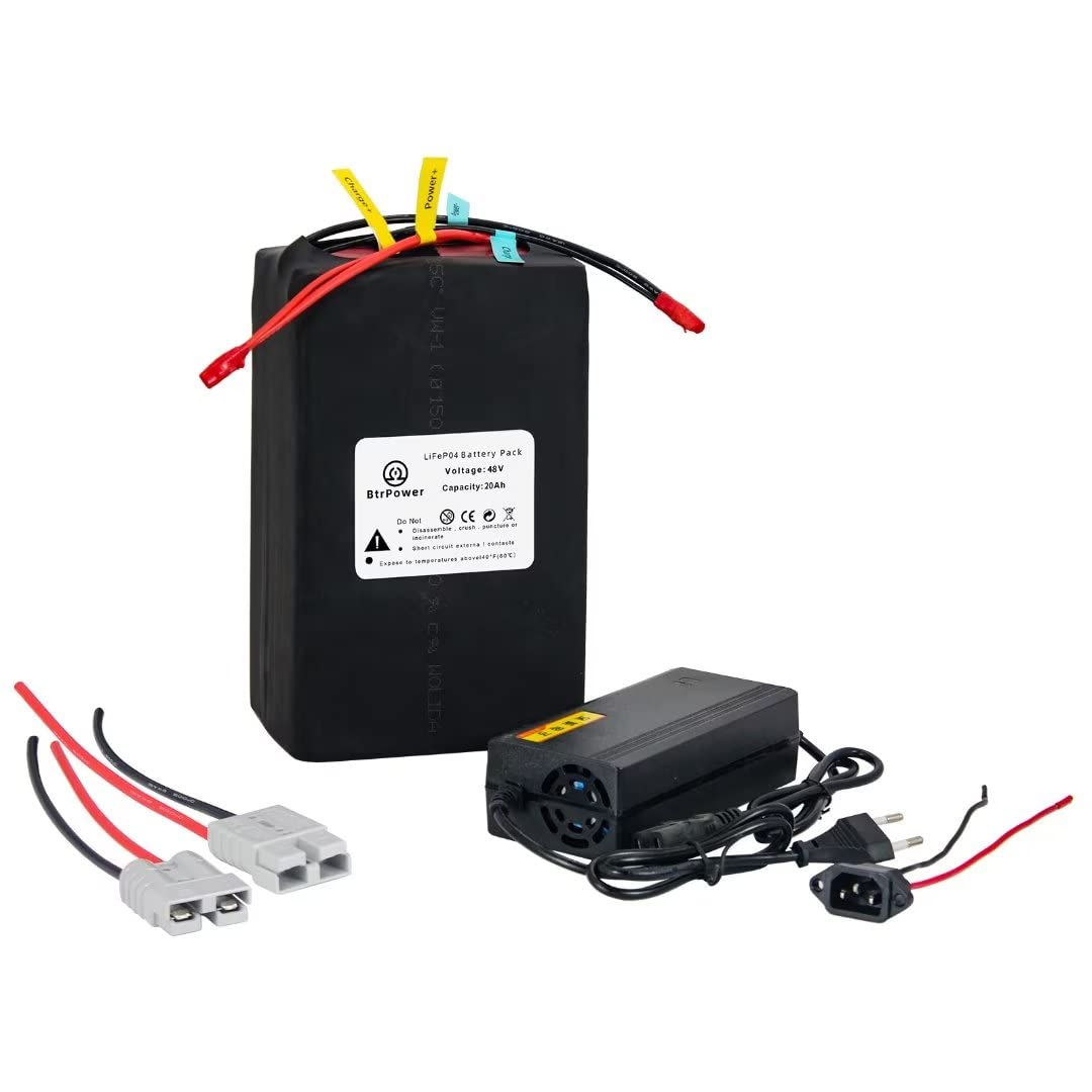 48V 60V 72V Ebike Lithium Battery 20AH-50AH LiFePO4 Battery Pack with BMS & Fast Charger | Compatible with 4000W-350W Motors | Perfect for Commuting, Mountain Biking & Long-Distance Rides