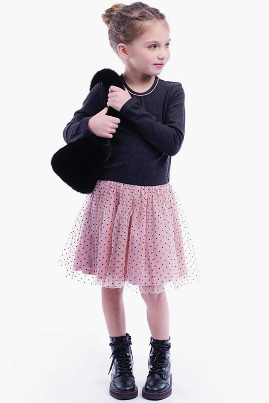 Imoga Samantha Iridescent Girls Dress - Sparkly & Shiny Party Dress for Kids, Perfect for Birthday Parties, Holidays & Special Occasions