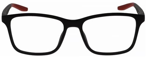 Nike 7117 Radiation Protection Glasses - UV400 Wrap-Around Safety Glasses, Square Plastic Frame for Men & Women, Small/Medium Size - Ideal for Computer Use, Gaming, and Outdoor Activities
