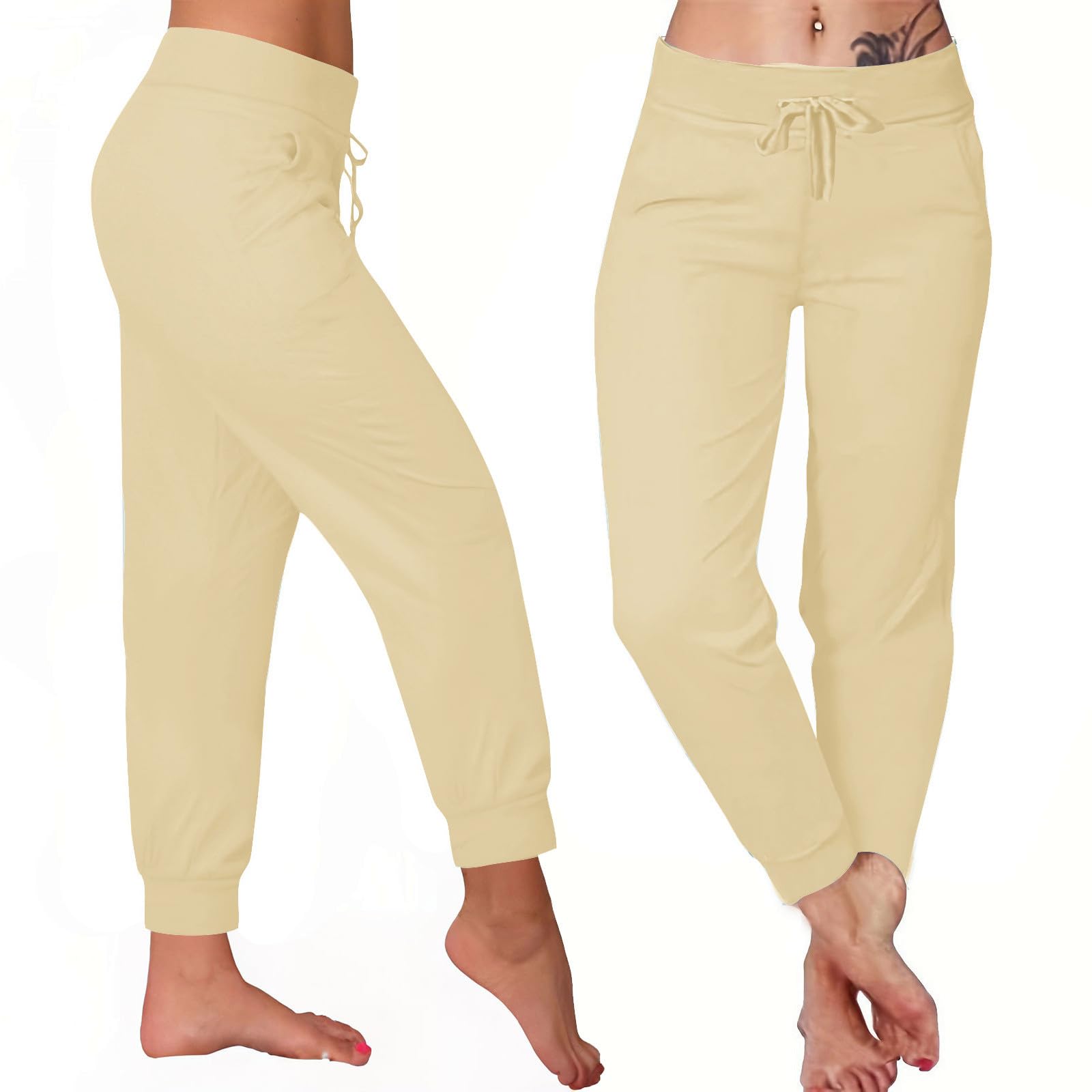 2024 Women's Sweatpants - High Waisted Joggers with Drawstring, Loose Fit Yoga Lounge Pants with Pockets | Perfect for Gym, Running, Travel & Casual Wear
