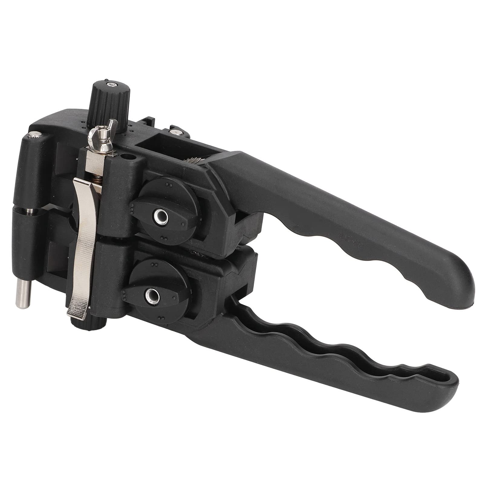 Professional Cable Stripping Knife - Precision Longitudinal & Crimping Tool for Electrical Wires | Durable Plastic Handle for Safe Cable Stripping & Crimping | Ideal for Electricians, DIY Projects & Home Wiring Repairs