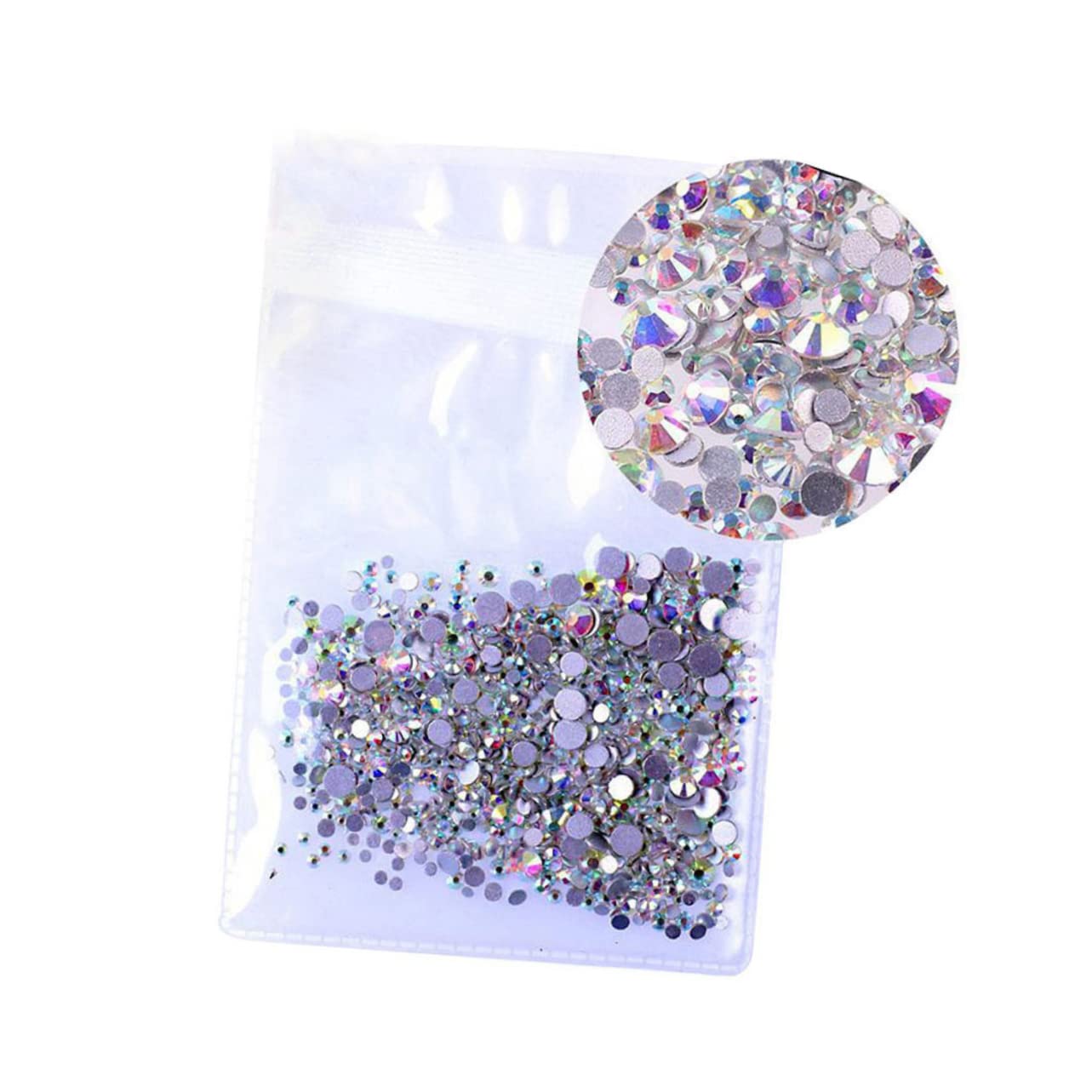 SEWACC 1440pcs Glass Rhinestones for Nail Art, Jewelry Making & DIY Crafts - 3D Crystal Nail Decorations, Nail Art Supplies, Nail Art Tools - Perfect for Manicures, Pedicures, Wedding Nails & Costume Jewelry