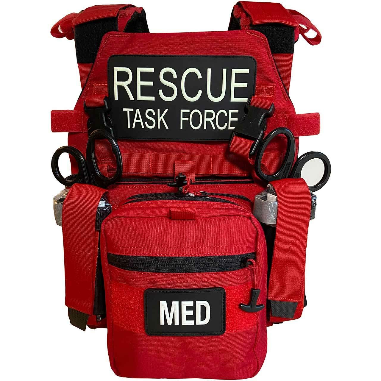 RTF RAPID Tactical Vest - Black (No Medical Supplies) | Lightweight & Durable for Law Enforcement, Military & Airsoft | Perfect for Tactical Training & Outdoor Adventures