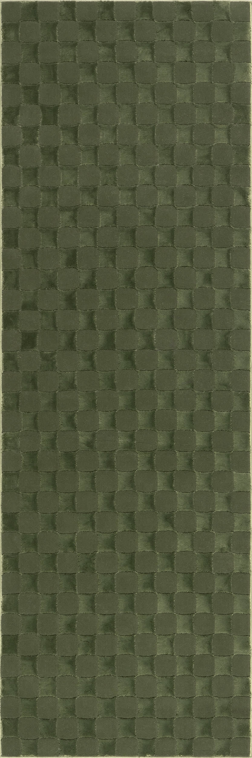Soft Plush Textured Washable Rug - Green | Non-Slip Living Room Rug for Bedroom, Nursery & Home Decor