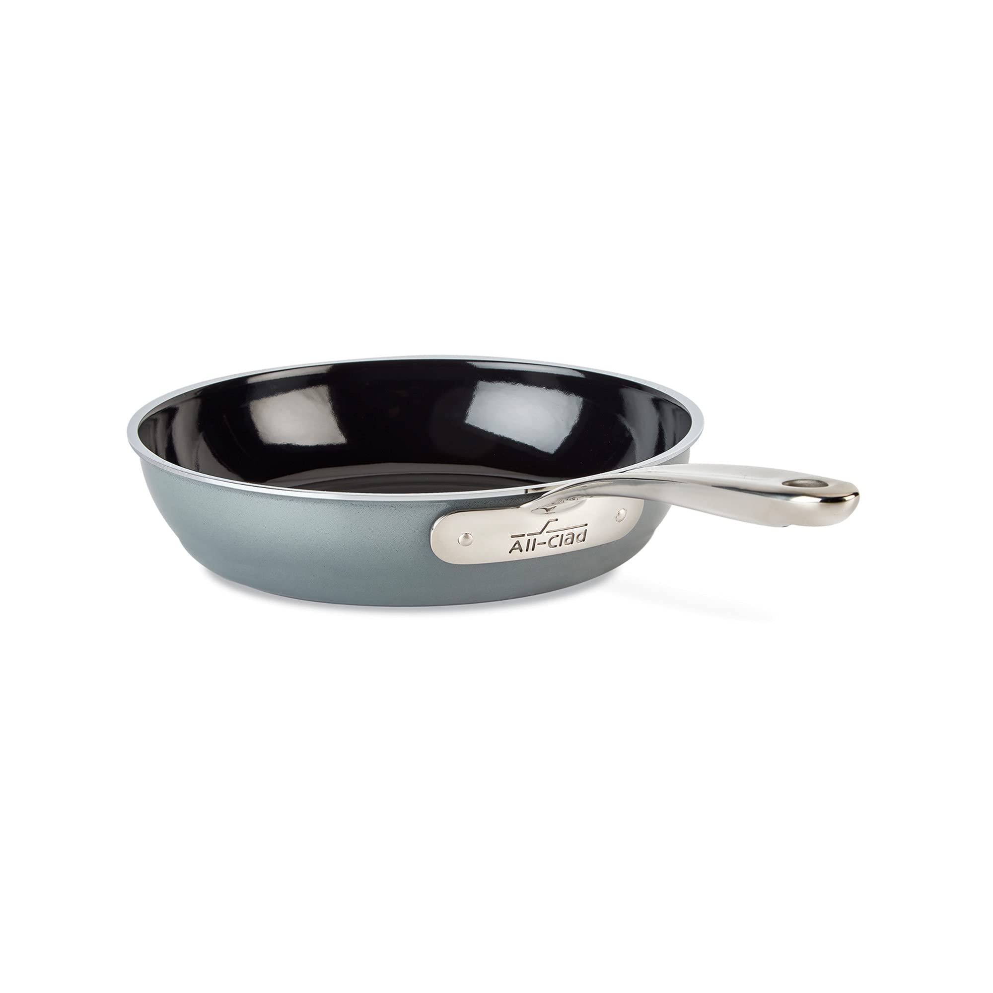All-Clad FusionTec Ceramic Nonstick Fry Pan 9.5 Inch - Induction Compatible, Oven & Broiler Safe up to 500°F - Premium Cookware Set for Healthy Cooking - Perfect for Searing, Frying & Sauteing in Modern Kitchens