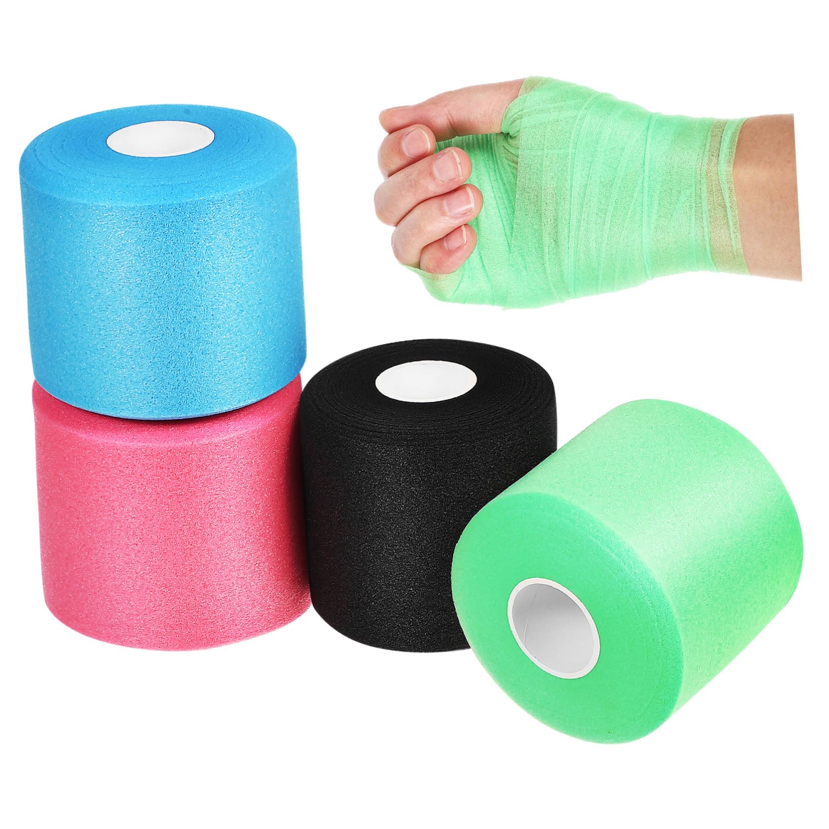**Gatuida Athletic Tape Wrist Wrap – Soft Sponge Pre-Wrap Tape for Sports, Large Size, Comfortable Fit – Ideal for Basketball, Weightlifting & Injury Support**