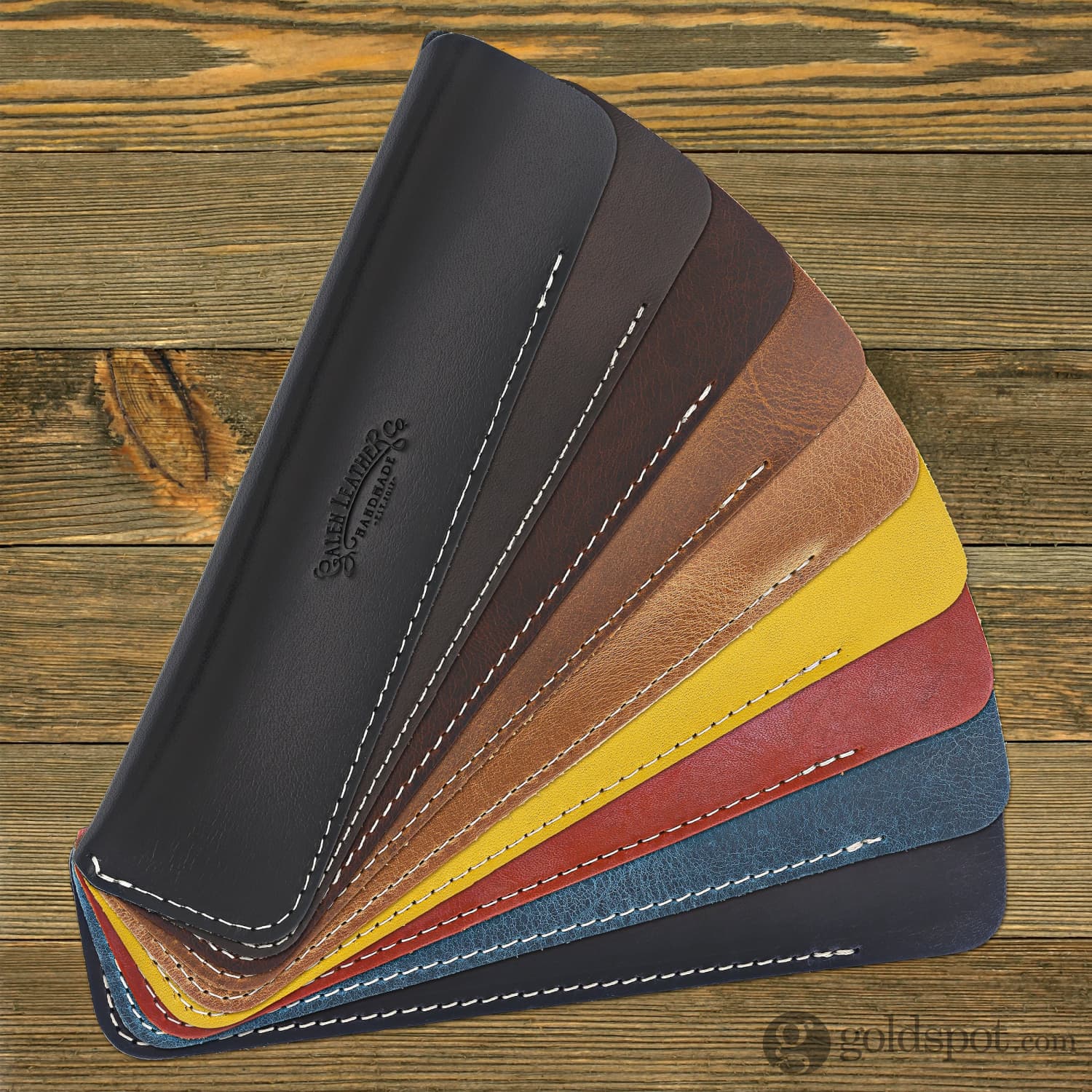Galen Leather Single Pen Case in Expresso Brown - Premium Handmade Leather Pen Holder for Fountain Pens, Ballpoint Pens & Rollerballs - Perfect for Office, School & Travel