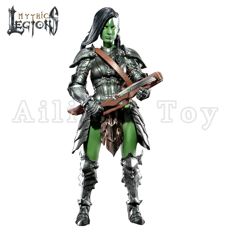 Mythic Legions 1/12 Scale 6-Inch Deluxe Female Orc Action Figure Ver 2.0 - Four Horsemen Studios - Fantasy Collectible for Display & Role-Playing Games