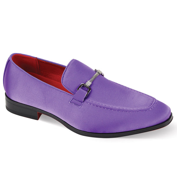 After Midnight 7018 Purple Satin Loafers for Women - Comfortable Slip-On Dress Shoes - Perfect for Office, Parties & Special Occasions
