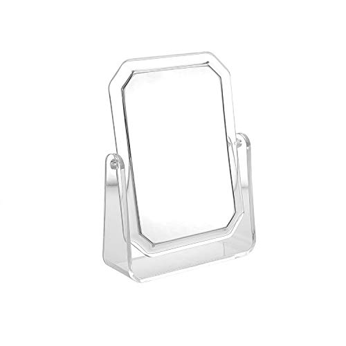 Double Sided Makeup Mirror with 1X & 3X Magnification - Adjustable Vanity Mirror with Stand for Desk, Bathroom & Travel - Perfect for Makeup Application, Skincare Routine & Hair Styling