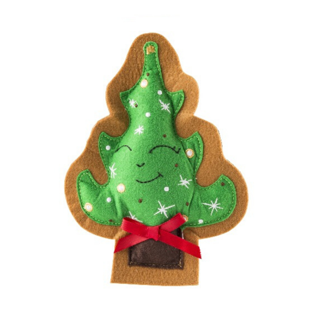 Wagnolia Bakery Christmas Tree Cookie Dog Toy - Durable Chew Toy for Small & Medium Dogs - Perfect for Holiday Playtime & Training Treats