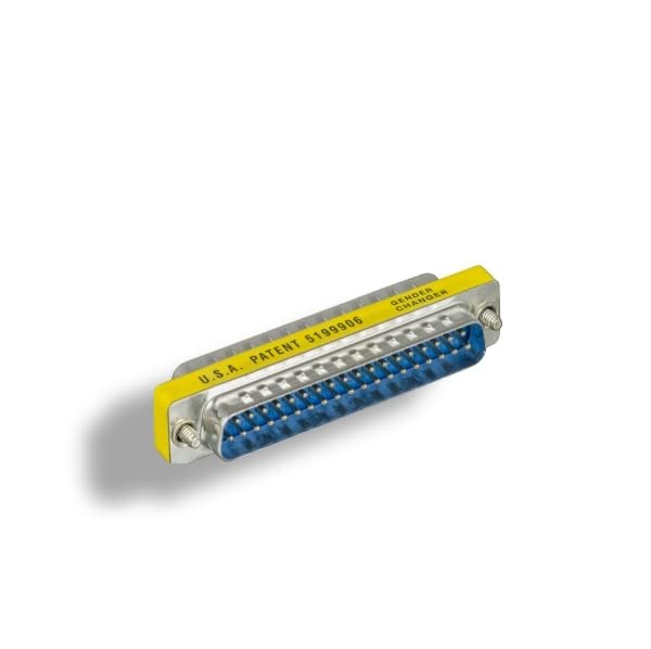 Kentek Mini DB37 37-Pin Male to Male D-Sub Adapter - RS-423 PC Expansion Board Coupler for Computer & Industrial Equipment Connectivity