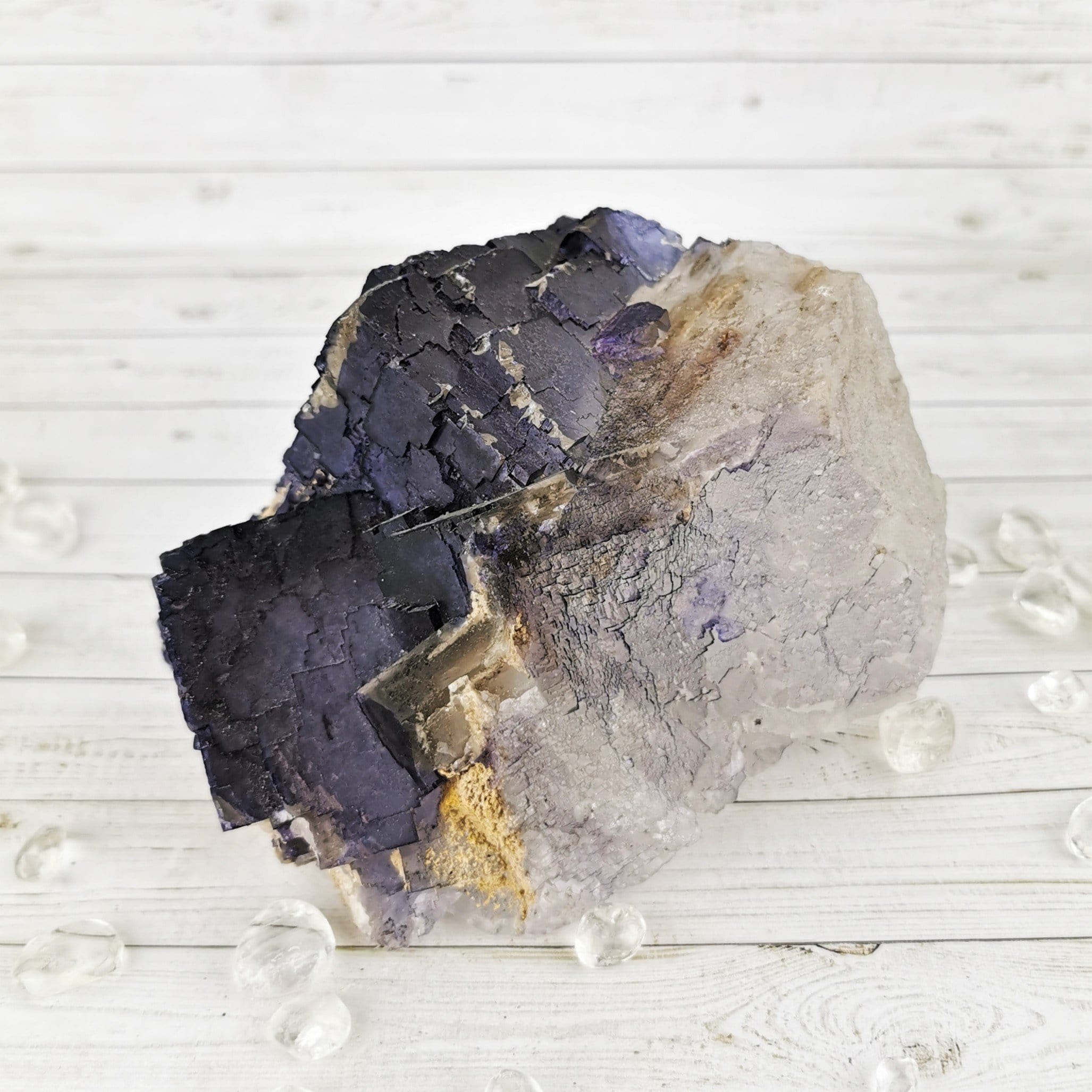 Natural Dark Purple Fluorite Crystal Specimen - Raw Fluorite Stone for Healing, Meditation & Energy Work - Perfect for Home Decor, Jewelry Making & Spiritual Gifts