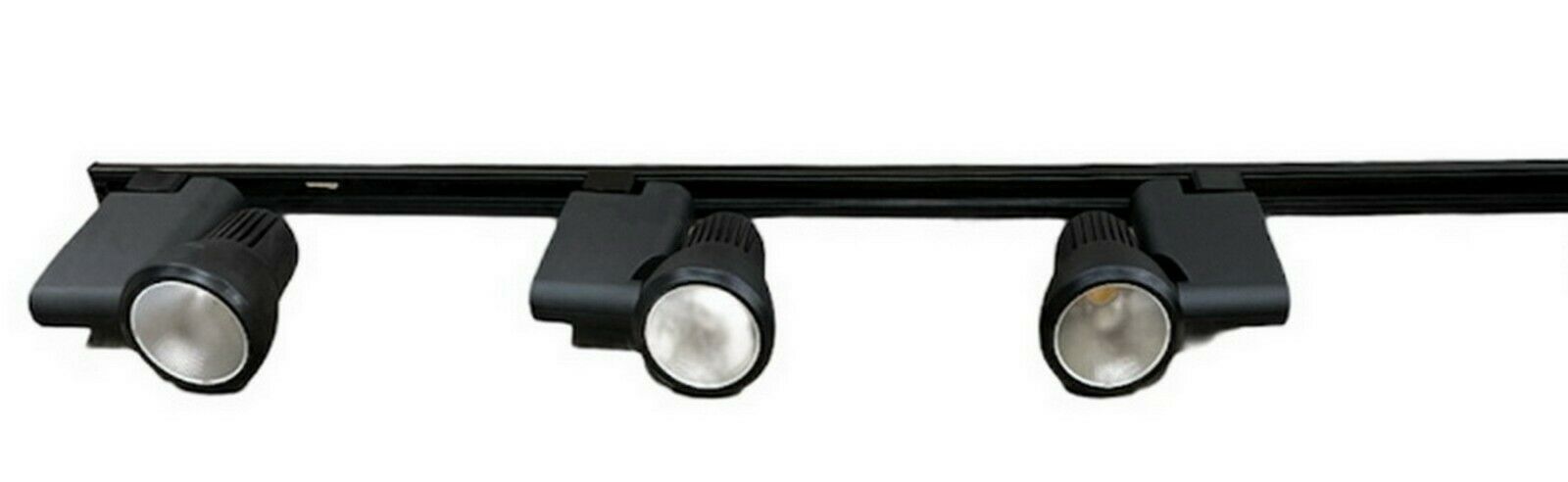 Nora NTE 810 BLK 3-Light LED Track Lighting Kit - Black Finish for Modern Living Room, Kitchen, or Retail Store Lighting