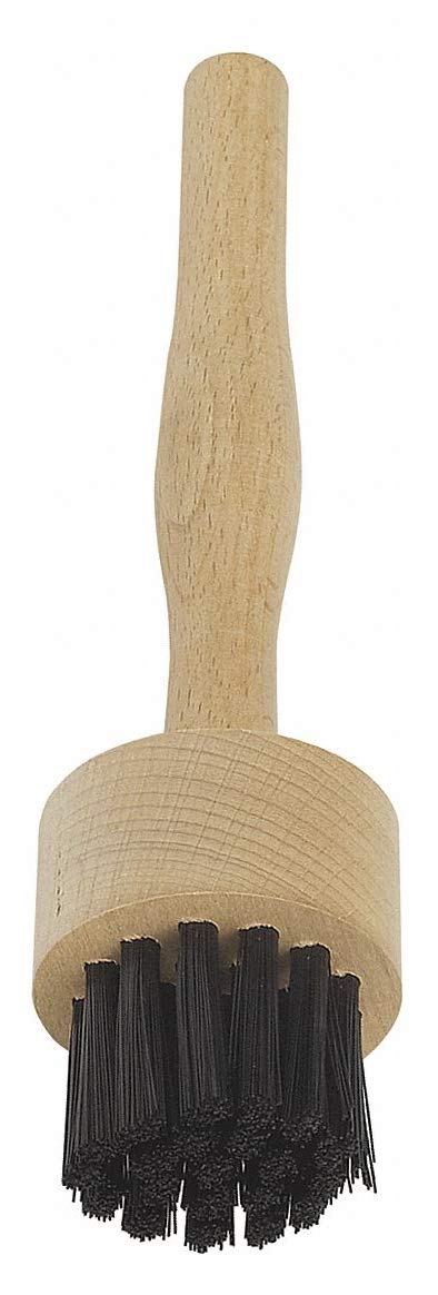 ADVANTECH Round Hair Brush with Nylon Bristles & Wooden Handle - 2 Inch Diameter, 2 Inch Depth - Perfect for Detangling, Blowouts & Salon-Quality Styling at Home