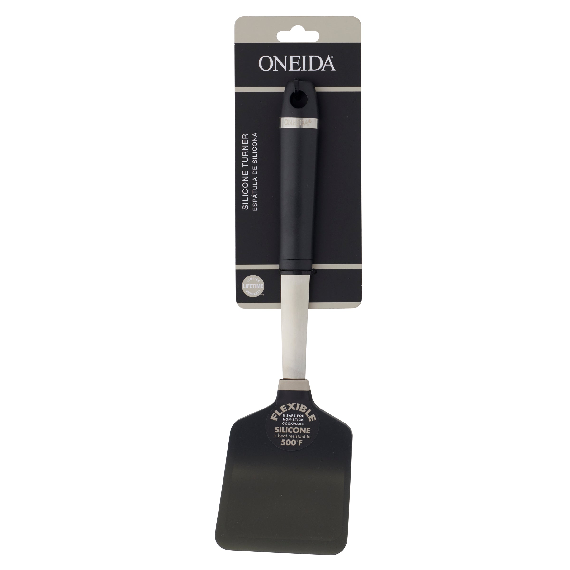 Oneida Silicone Turner Spatula - Heat Resistant, Non-Stick Kitchen Tool for Flipping Pancakes, Eggs & Burgers - Perfect for Grilling, Cooking & Baking
