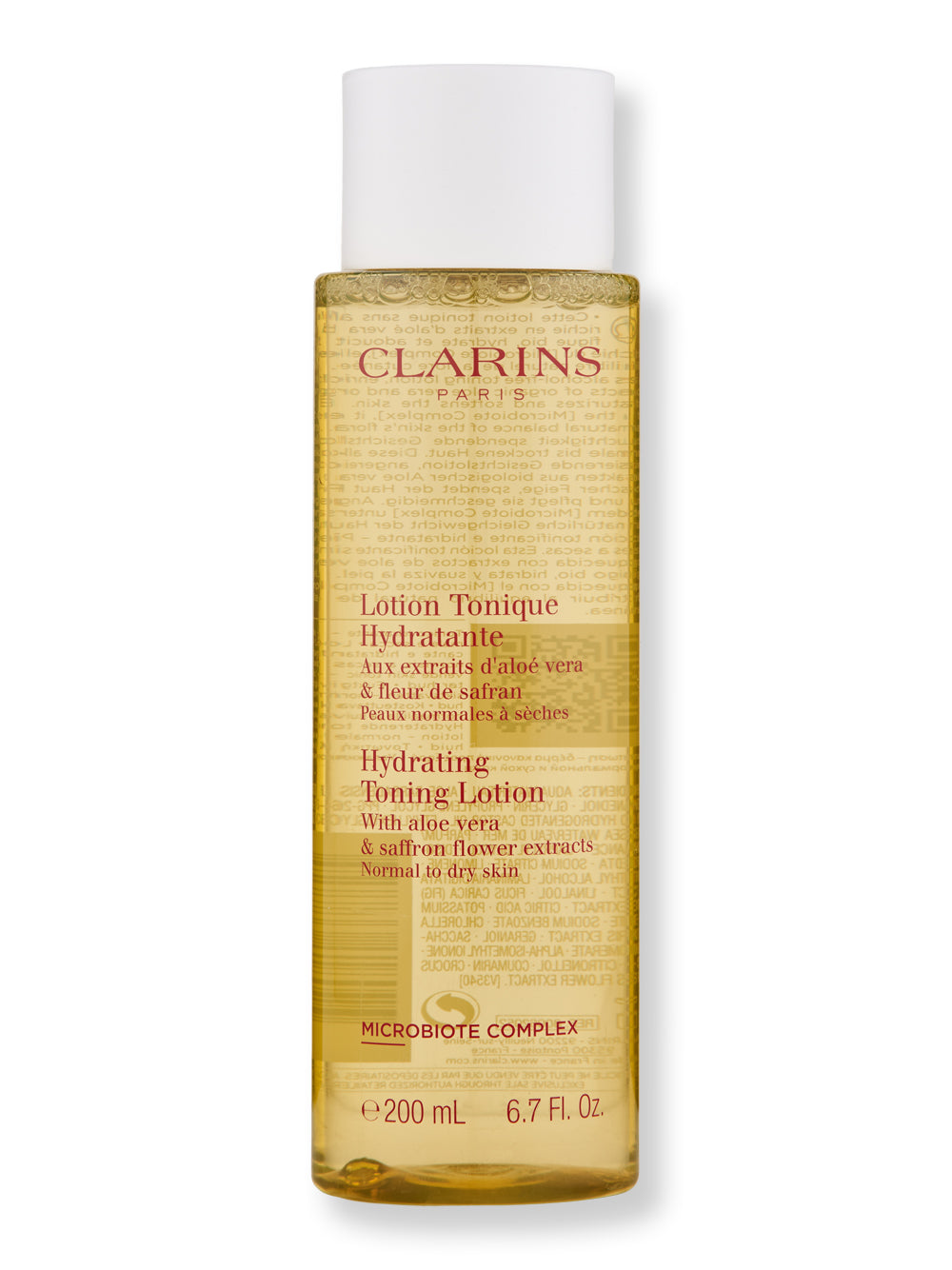 Clarins Hydrating Toning Lotion with Aloe Vera | Alcohol-Free Moisturizing Facial Toner for Dry & Sensitive Skin | Perfect for Daily Skincare Routine & Post-Cleansing Hydration