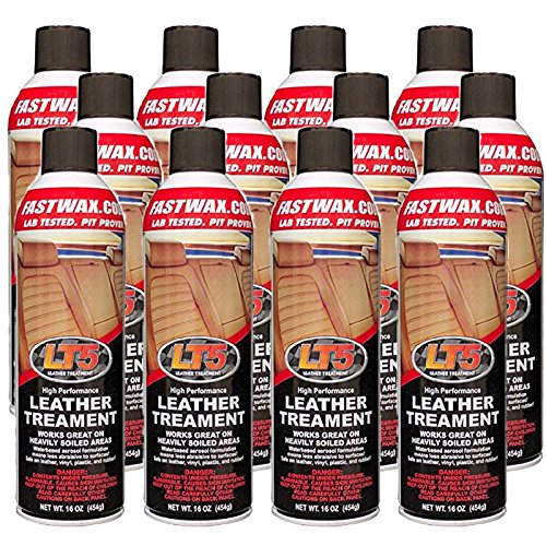 FW1 Fast Wax LT5 Premium Leather Cleaner & Conditioner - 12 Pack | High-Performance Leather Treatment for Car Seats, Furniture, Bags & More | Restores & Protects Genuine Leather