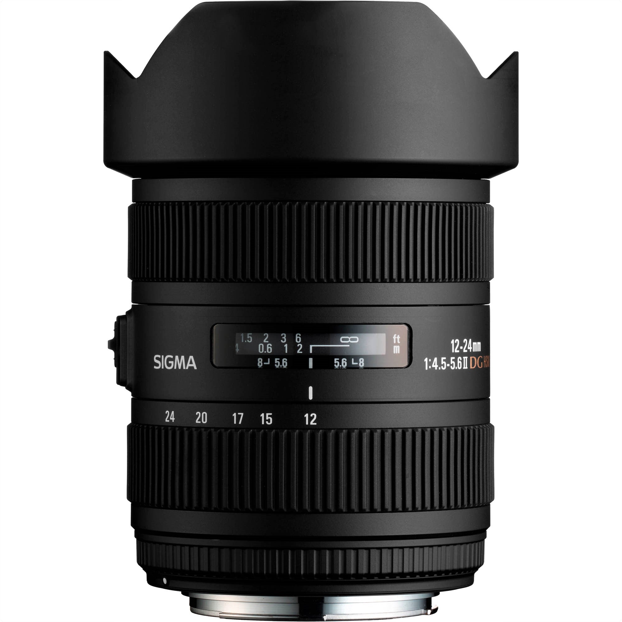 Sigma 12-24mm F4.5-5.6 II EX DG ASP HSM Wide Angle Zoom Lens for Nikon DSLR Cameras - Perfect for Landscape, Architecture & Interior Photography