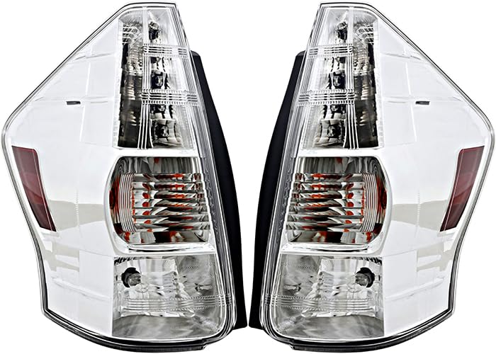 Toyota Prius V Tail Lights Lamps Set - Compatible with 2012 2013 2014 Models - Driver & Passenger Side Replacement - Perfect for Night Driving & Enhanced Safety