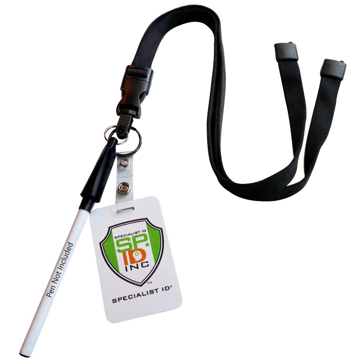 All-in-One Lanyard with Pen & ID Holder - for Teachers, Nurses, Office Use