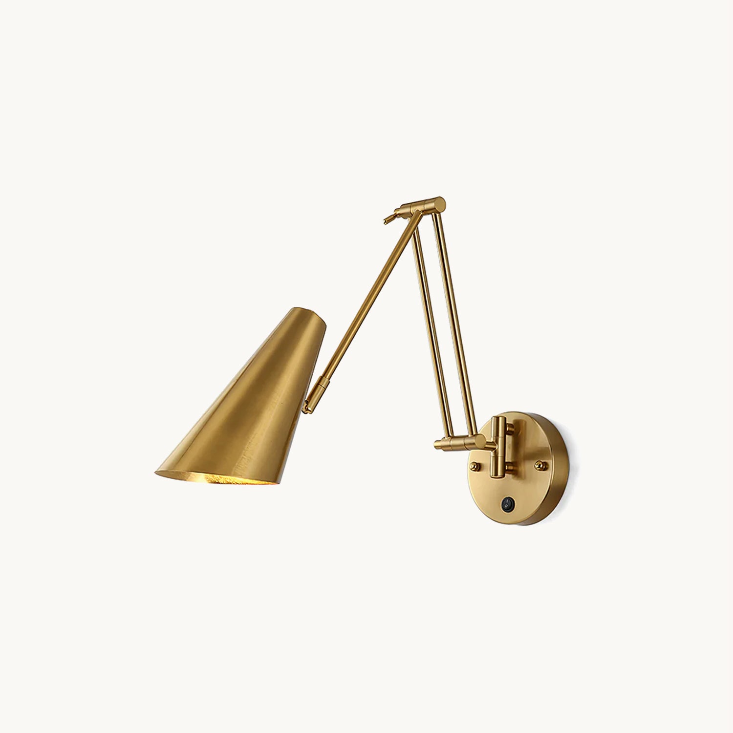 Swing Arm Wall Light - Adjustable Modern Wall Lamp for Bedroom, Living Room & Office - Dimmable Reading Light with Flexible Arm - Perfect for Nighttime Reading, Task Lighting & Home Decor