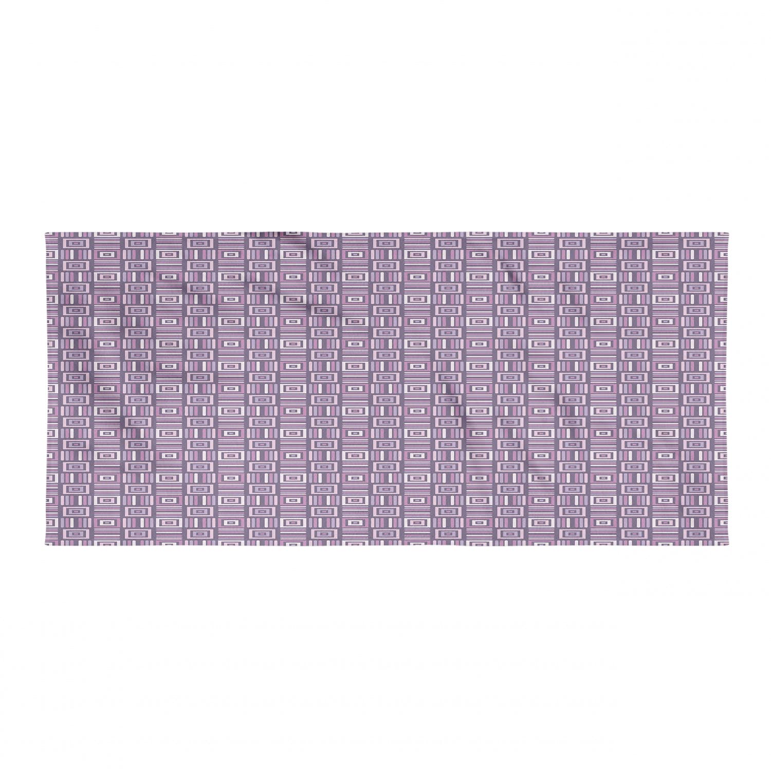 Ambesonne Quick Dry Lightweight Microfiber Camping Towel - Geometric Abstract Pattern with Purple & Plum Colors - Ultra Compact Travel Towel for Backpacking, Hiking, Beach, Yoga and Outdoor Activities
