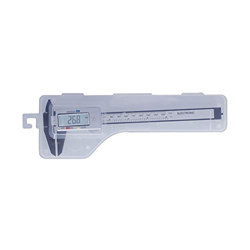 Digital Caliper 6 Inch Electronic Vernier Caliper with LCD Screen - Precision Measuring Tool for DIY, Woodworking, Jewelry Making & Engineering - Includes Storage Case & Battery (Ideal for Home & Workshop Use)