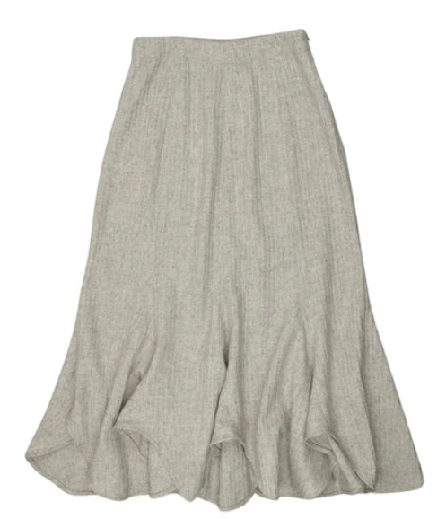COCO BLANC Women's Wool Maxi Skirt - Elegant Long Skirt for Women & Teens (Size 12-20Y) - Perfect for Winter, Office Wear & Special Occasions