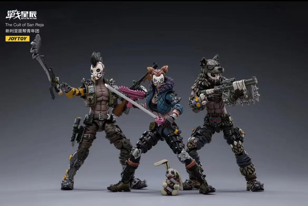 JOYTOY 1/18 Scale Action Figure Set (3PCS) - The Cult of San Reja Ailie Jack Neil Collectible Figures for Display & Role-Playing Games | Perfect for Collectors & Gift Giving