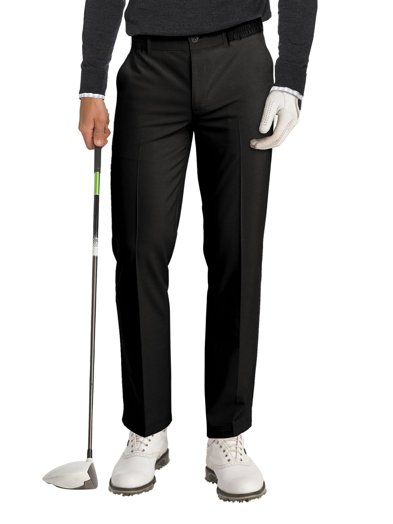 Comdecevis Men's Golf Pants - Stretchy Slim Fit Joggers with 5 Pockets for Work, Travel & Casual Wear | Breathable & Comfortable Sweatpants for Golfing, Office & Outdoor Activities
