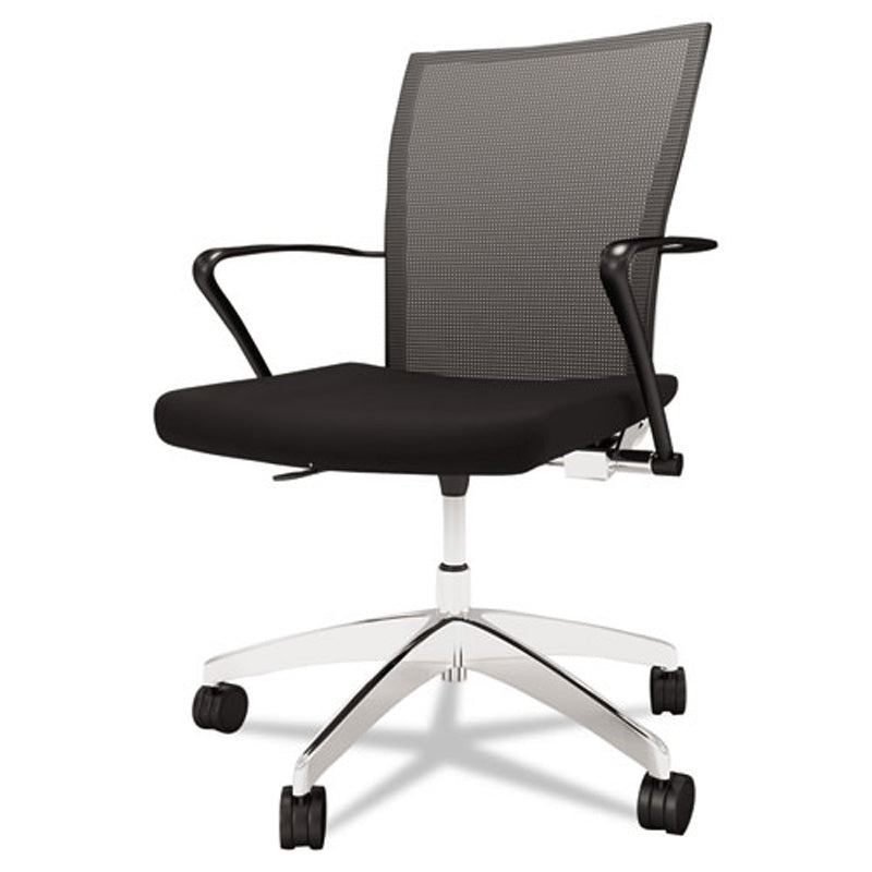 Valore Ergonomic Task Chair with Chrome Base and Black Upholstery - Perfect for Home Office, Study, and Workspace Comfort